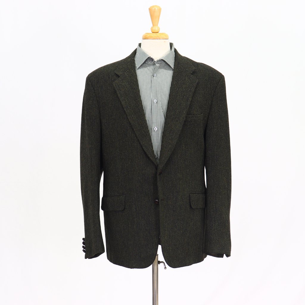 Tom James 44r Green Hb 2-Button Sport Coat Blazer Jacket T247